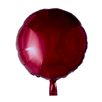 Folieballon  - rund 45 cm - bordeaux